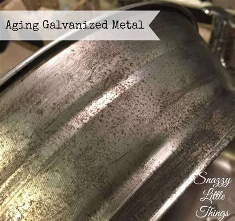 how to age galvanized sheet metal|how to tarnish metal quickly.